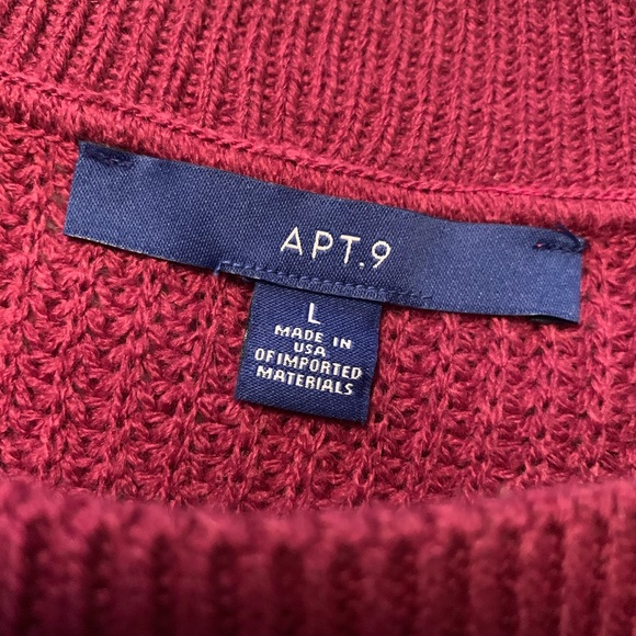 Apt 9 cropped sweater. High/low. Brand new, NWOT - Picture 3 of 3